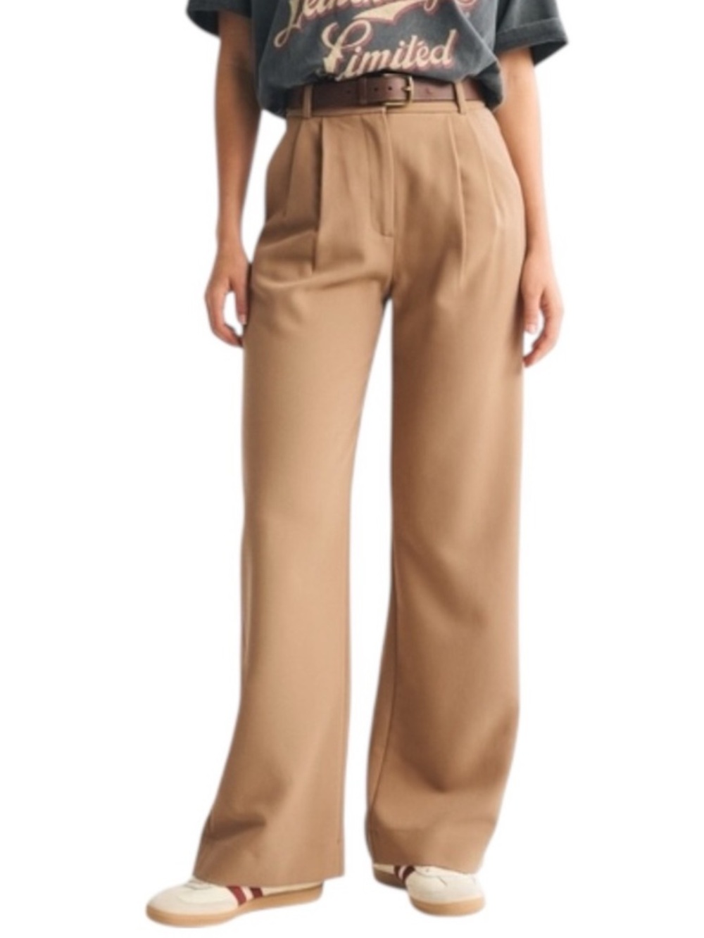 Abercrombie & Fitch Harper Wide Leg Trouser Pant Women's size 0 Short